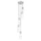 Z-Lite Alton Chandelier, 5-Light, 12 In.W x 14.25 In.H, Brushed Nickel/Clear+Frosted 824P-5R-BN - alternate 3